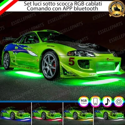 KIT LED SOTTOSCOCCA STRISCIA RGB WIRELESS NEON MULTICOLOR PER HYUNDAI H1 - Immagine 1 di 4