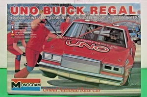 1983 Monogram UNO Buick REGAL Grand National NASCAR 1/24 Stock Car New Sealed - Picture 1 of 5