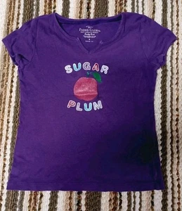 Faded Glory Sugar Plum Purple Girls Shirt Size 8 - Picture 1 of 2