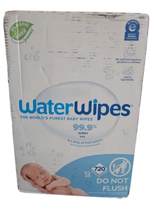 WaterWipes Plastic-Free Original Baby Wipes, Unscented, 12 Pks of 60 (720 Wipes) - Picture 1 of 1