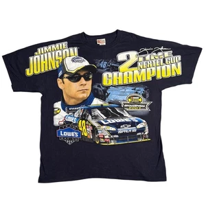 Jimmie Johnson 2 Time Nextel Cup Champion 2007 Chase Authentics NASCAR T Shirt - Picture 1 of 12