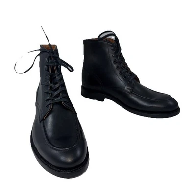 Frye Bowery Moc Lace-Up Black Leather Size 9.5. New Without Box - Image 1 of 4