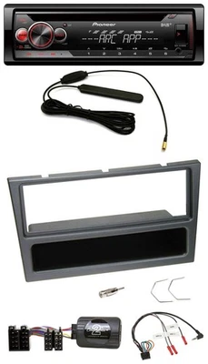 Pioneer CD USB Lenkrad DAB MP3 Autoradio für Opel Corsa C 2000-04 charcoal - Bild 1 von 4