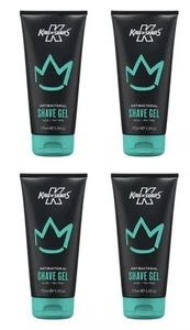 King of Shaves Antibacterial Shave Gel 175ml, Aloe & Tea Tree 4x175ml - Picture 1 of 4