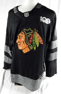 2017 Chicago Blackhawks John Hayden #40 Authentic Signed Black Jersey 3XL 088 - Image 1 of 4