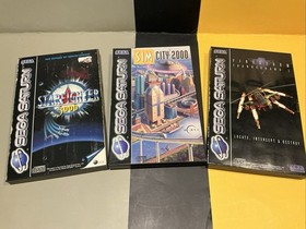 Sega Saturn  Games X3 Starfighter 3000,sim City 2000 And Firestorm ,