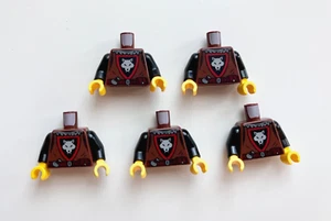(5) LEGO Wolfpack Bandits Minifigure Torso 10332 10305 Castle Minifigure NEW - Picture 1 of 2