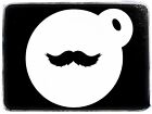 2423 Moustache Coffee Duster Cake Tattoo Face Airbrush Reusable Mylar Stencil