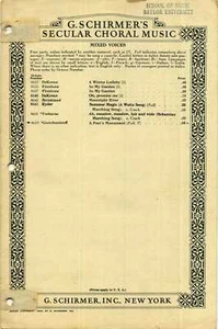 A Poet's Monument SATB with Tenor Solo Gretchaninoff - Imagen 1 de 1