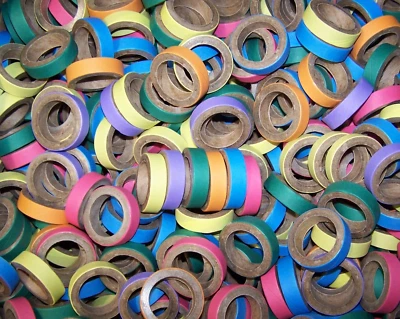 100 Piezas Gruesas de Juguete para Pájaros Birdie Bagels 1-3/4" Grandes Redondos Loros Conejos Barbillas Foto 1 de 4