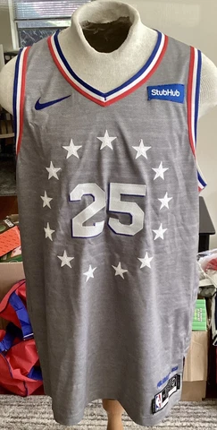 Philadelphia Sixers 2019 City Edition Authentic Ben Simmons Jersey Cover