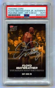 Floyd Mayweather Jr 2017 Topps Now #MMB1 Gold Bonus Signed PSA Authentic Auto - Picture 1 of 1