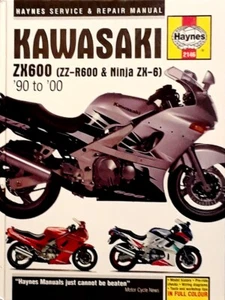 Kawasaki ZX600 (ZZ-R600 & Ninja ZK-6) '90 - '00 - Haynes Service & Repair Manual - Picture 1 of 1