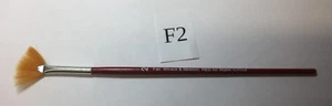 WINSOR & NEWTON RED HANDLE WATERCOLOR BRUSH FAN #2 - Picture 1 of 2