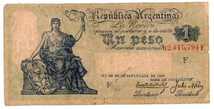 Argentina … P-243c … 1 Peso … ND (1908-35) … *VG*🤩Caja de Conversion - Picture 1 of 2