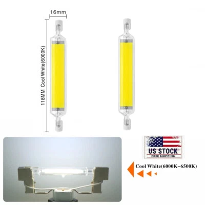 R7S LED 118mm Dimmable COB Bulb Glass Tube 20W Replace Halogen Light Spotlight - Image 1 of 4