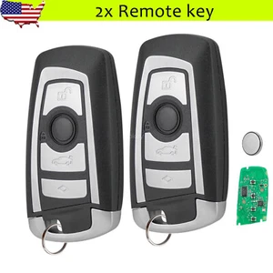 2 Smart Remote Control Key Fob 4 Button For BMW 320i 328i 528i 335i X3 2011-2016 - Picture 1 of 7