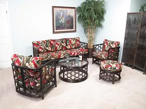 Avalon Rattan 5 Piece Living Room Set - Picture 1 of 1