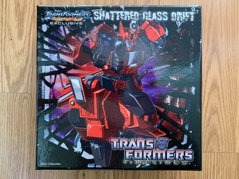 NEW 2012 Transformers Collectors Club Timelines TFCC Shattered Glass Drift NIB Cover