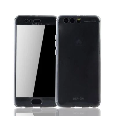 Custodia Cellulare Protettiva per Huawei P10 Plus Full Cover Display Trasparente - Immagine 1 di 4