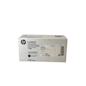 NEW OEM HP CE250XC Black High Yield Toner Cartridge - Picture 1 of 3