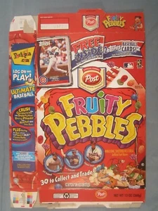 2002 MT Cereal Box POST Fruity Pebbles TOPPS OFFER Sammy Sosa [Y155B3f] - Picture 1 of 2