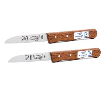 2 Küchenmesser Schälmesser Solingen Obstmesser Gemüsemesser Herder Carbon Set  - Bild 1 von 4