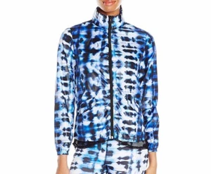 Chaqueta cortavientos ligera para mujer activa malla contraste líneas borrosas mediana - Imagen 1 de 4