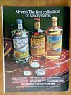 1982 Myers's Rums Ad   The First Collection Of Luxury Rums