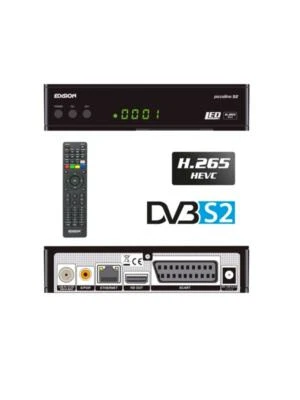 Edision Piccollino S2 Full HD Sat Receiver H.265 / HEVC Black - Bild 1 von 4