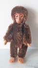 Vintage Niemcy Schuco Monkey miniaturowy brązowy moherowy mały niedźwiedź/małpa