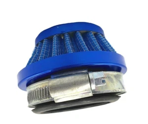 40MM SHORT HIGH FLOW RACING AIR FILTER POD BLUE FOR HONDA YAMAHA DIRT BIKES - Picture 1 of 3
