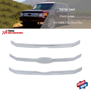 Traje para Ford Flex 2009-2012 plástico cromado 3 piezas parrilla delantera barra inserto - Imagen 1 de 15
