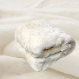 Polar Bear Luxury Faux Fur Throw Rug 127 x 152 cm - Picture 1 of 3