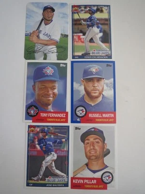 Toronto Blue Jays Set of 6 Topps Archive 2016 Baseball Card - Image 1 of 4