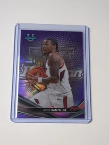 Bowman's Best University 2022 Nick Smith Jr Arkansas Purple Refractor NBA /250 - Picture 1 of 2