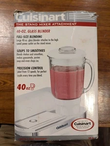 Cuisinart SM-BL Blender Jar Attachment For Cuisinart Stand Mixer White 40oz - Picture 1 of 4