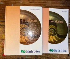 Math U See Pre-Algebra Instruction Manual & Test Booklet - Imagen 1 de 7