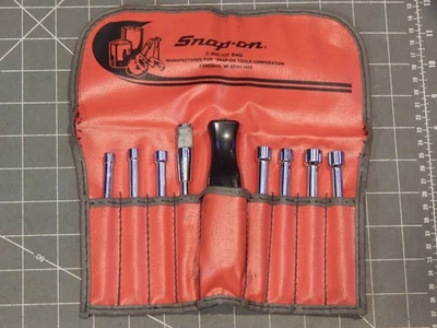 Usado en Excelente Condición Juego de 9 Piezas Cuchilla Intercambiable Tuerca Destornillador 3/16" 3/8" NDI90 Foto 1 de 4