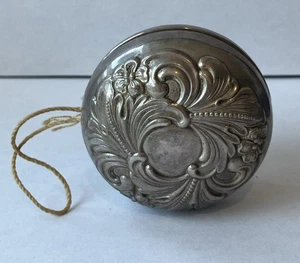 Antiguo juguete Gorham de plata esterlina Yoyo Yo-yo sin monograma con cuerpo de acero - Imagen 1 de 13