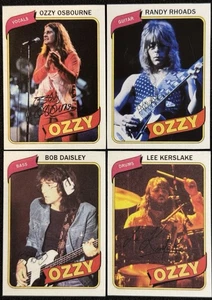 Ozzy Osbourne 1980 Topps Style Trading Card Retro Custom Cards x4 - Picture 1 of 1