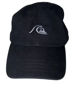 Quicksilver Black Dad Hat Baseball Cap Adjustable OSFM Rad Bad Dad Hat - Picture 1 of 3