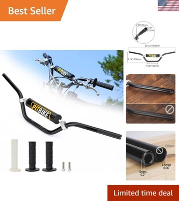 Upgraded 7/8'' Dirt Bike Handlebars - Lightweight Aluminum with Anti-Slip Grip - Image 1 of 4