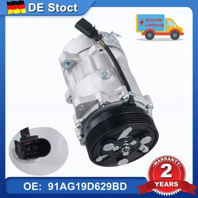MONTAGEART Klima Kompressor für Audi A3 TT VW Golf IV Bora Sharan Skoda Octavia Seat SD7V16