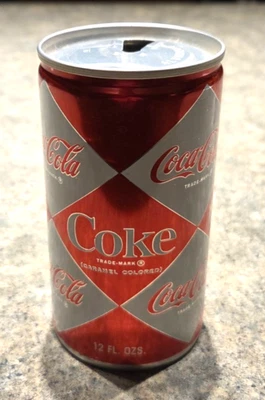 1960-е Coca-Cola Diamond Design Алюминиевая Банка, ОТЛИЧНОЕ СОСТОЯНИЕ ТОВАРА! - Изображение 1 из 4