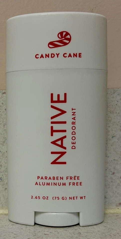 Desodorante Native Candy Cane de 2,65 oz paquete de 2 sin aluminio Foto 1 de 1