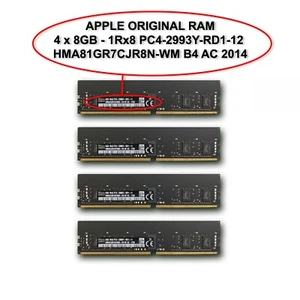Apple Original RAM 32GB (4 x 8GB) from iMac Pro 5K 2017 (Like New) - Picture 1 of 5
