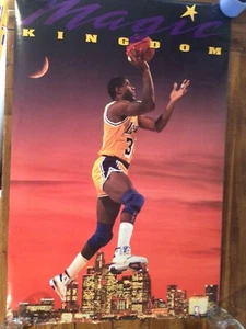 Magic Johnson Lakers Magic Kingdom 1991 Costacos Bros. Poster (35"x23") - Bild 1 von 4