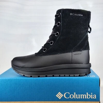 Talla 8.5 - Columbia Moritza Shield Omni-Heat Impermeable - Negro/Gráfico - Mujer Foto 1 de 4