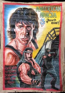 Ghana Hand Painted Movie Poster, film Poster,canvas home decor,American Ninja - Picture 1 of 3